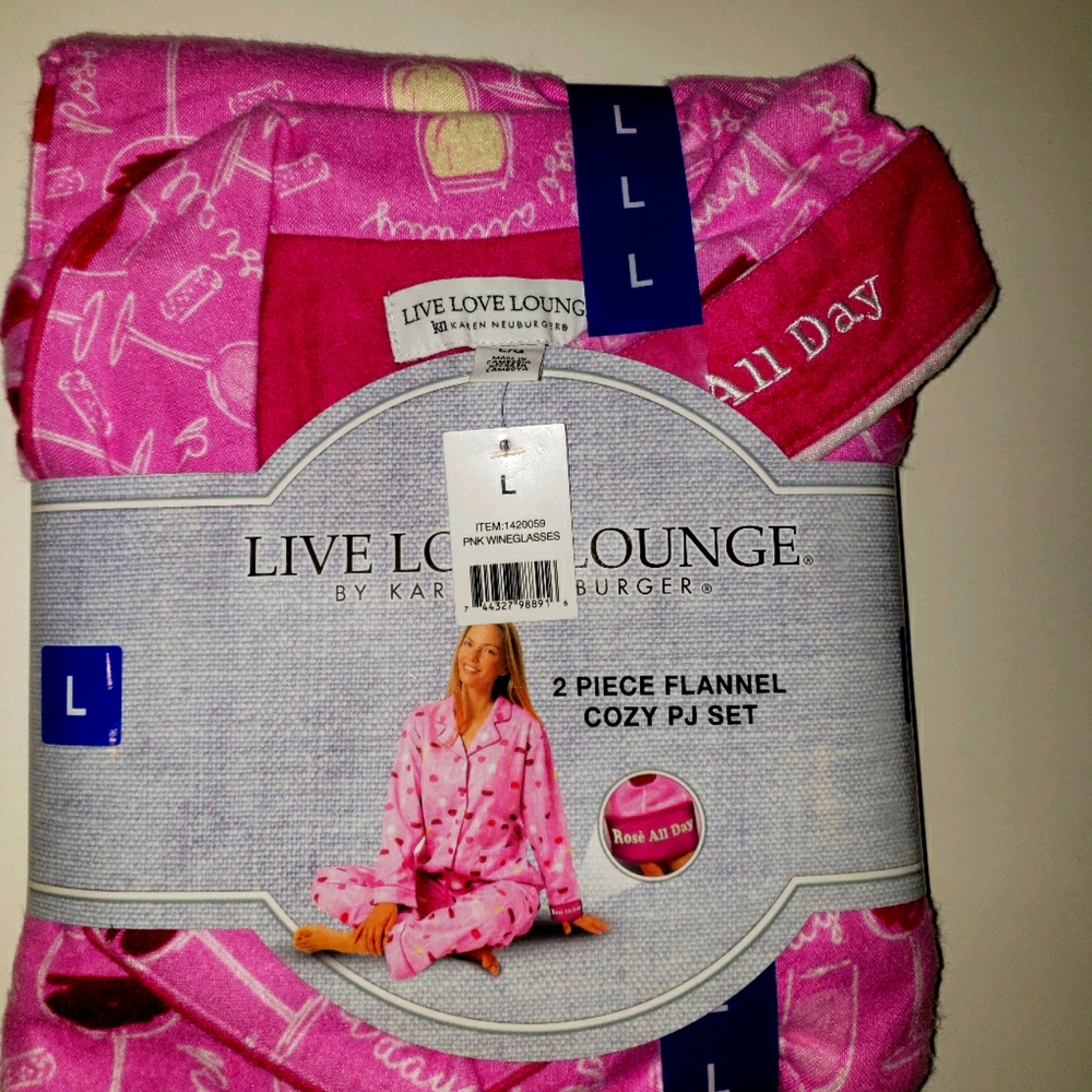 Live Love Lounge Pajama Set New w/ Tags